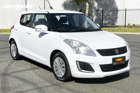 White 2015 Suzuki Swift Hatchback Gl