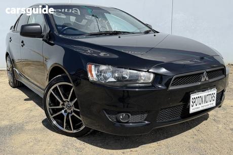 Black 2010 Mitsubishi Lancer Sedan Es