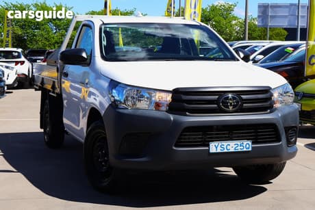 White 2022 Toyota Hilux Cab Chassis Workmate (4X2)