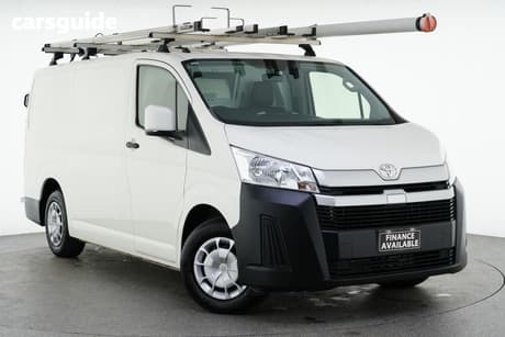 White 2021 Toyota HiAce Van Lwb (4 Door Option)
