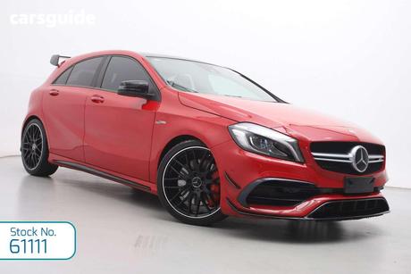 Red 2017 Mercedes-Benz A45 Hatchback 4Matic (Fuel Efficient)