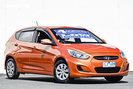 Orange 2016 Hyundai Accent Hatchback Active