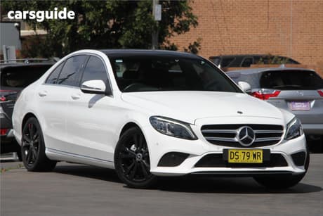 White 2019 Mercedes-Benz C200 Sedan
