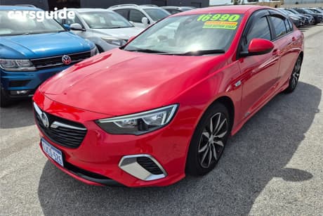 Red 2018 Holden Commodore Liftback Rs