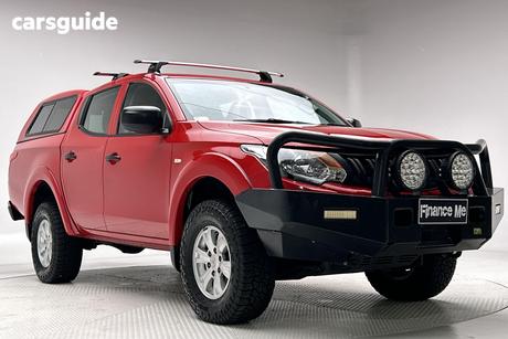 Red 2017 Mitsubishi Triton Dual Cab Utility Glx Plus (4X4)
