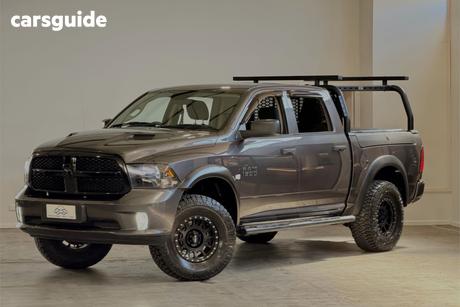 Grey 2022 RAM 1500 Crew Cab Utility Express Rambox