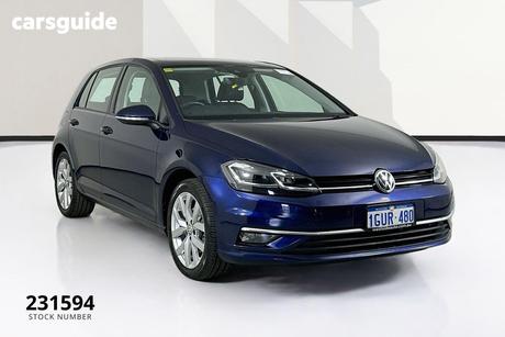 Blue 2019 Volkswagen Golf Hatchback 110 Tsi Highline