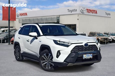 White 2023 Toyota RAV4 Wagon Cruiser (2Wd) Hybrid