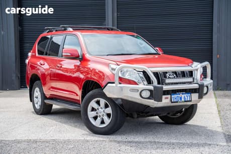 Red 2017 Toyota Landcruiser Prado Wagon Gxl (4X4)
