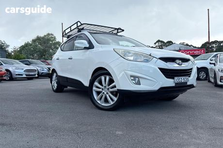 White 2012 Hyundai IX35 Wagon Highlander (Awd)