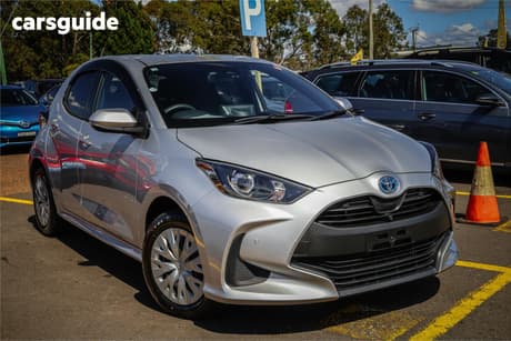 Silver 2021 Toyota Yaris Hatchback Sx Hybrid