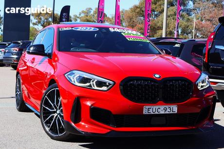 Red 2022 BMW M135I Hatchback Xdrive