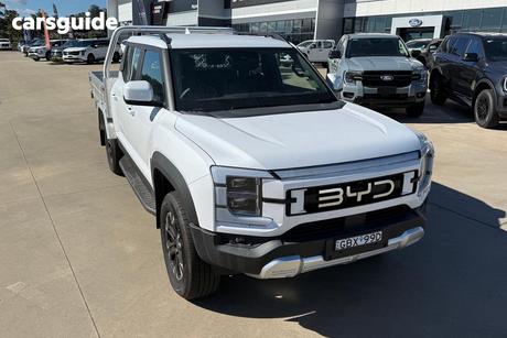 White 2026 BYD Shark 6 Dual Cab Utility Premium