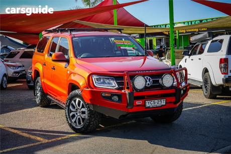 Orange 2015 Volkswagen Amarok Dual Cab Utility Tdi420 Canyon (4X4)