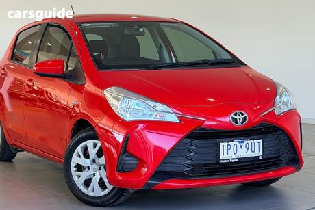 Red 2019 Toyota Yaris Hatchback Ascent