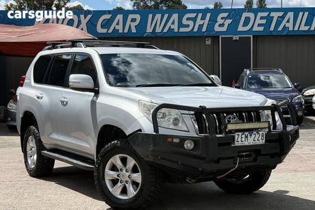 Silver 2012 Toyota Landcruiser Prado Wagon Gxl (4X4)