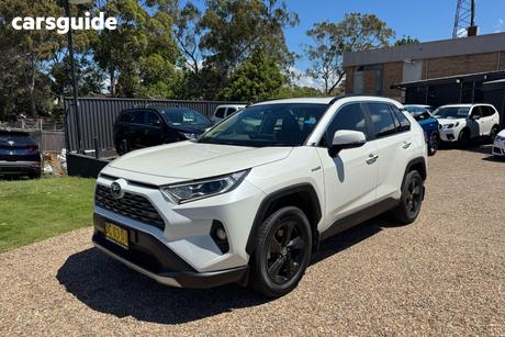 White 2021 Toyota RAV4 Wagon Cruiser (2Wd) Hybrid