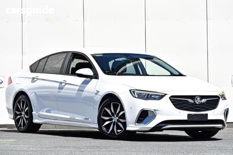 White 2019 Holden Commodore Liftback Rs