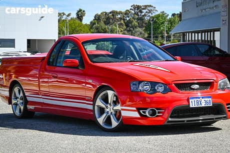 Red 2007 FPV Super Pursuit Ute Tray BF MK II R