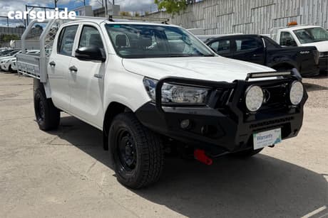 White 2022 Toyota Hilux Double Cab Pick Up Workmate Hi-Rider (4X2)