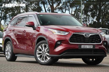 Red 2025 Toyota Kluger Wagon Grande Hybrid Awd