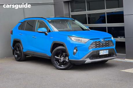 Blue 2020 Toyota RAV4 Wagon Cruiser Awd Hybrid