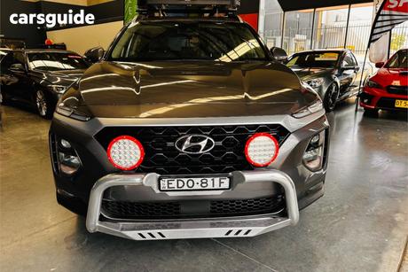 Silver 2019 Hyundai Santa FE Wagon Elite Crdi (Awd)