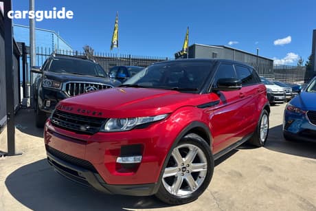 Red 2013 Land Rover Range Rover Evoque Wagon Sd4 Dynamic