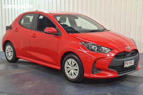 Red 2022 Toyota Yaris Hatchback Ascent Sport