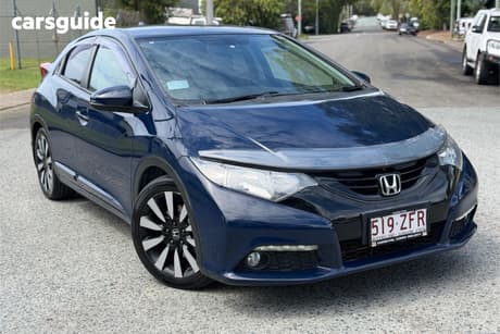 Blue 2013 Honda Civic Hatchback Vti-Ln