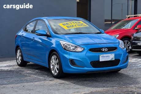 Blue 2018 Hyundai Accent Sedan Sport