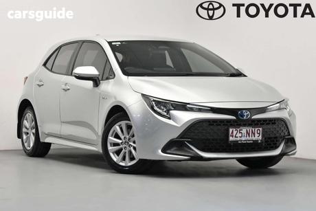 Silver 2025 Toyota Corolla Hatchback Ascent Sport Hybrid