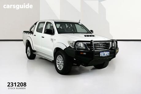 White 2012 Toyota Hilux Dual Cab Pick-up Sr (4X4)