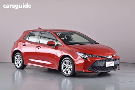 Red 2019 Toyota Corolla Hatchback Ascent Sport