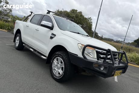 White 2012 Ford Ranger Dual Cab Utility Xlt 3.2 (4X4)