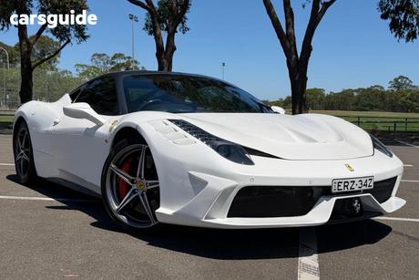 White 2011 Ferrari 458 Italia Coupe F142 R
