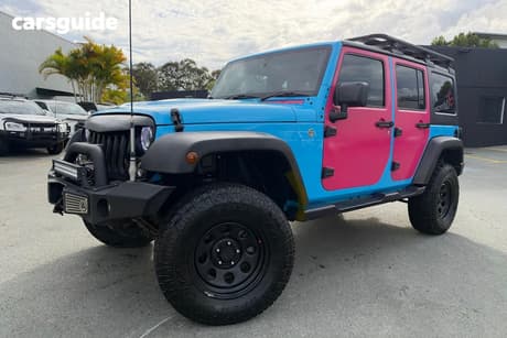 Pink 2017 Jeep Wrangler Unlimited Softtop Sport (4X4)