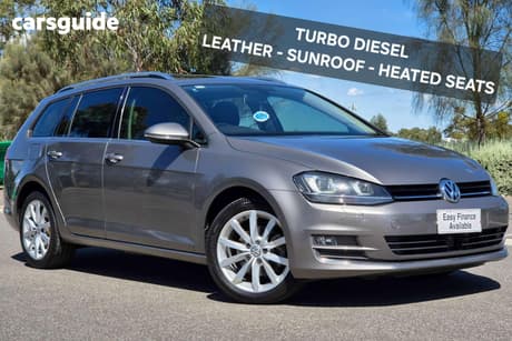 Grey 2015 Volkswagen Golf Wagon 110 Tdi Highline