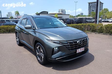 Grey 2021 Hyundai Tucson Wagon Highlander (Awd)