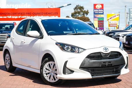 White 2021 Toyota Yaris Hatchback Ascent Sport