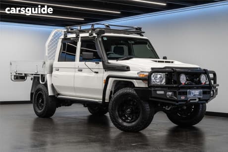 White 2023 Toyota Landcruiser Double Cab Chassis Lc79 Workmate