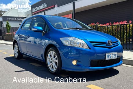 Blue 2012 Toyota Corolla Hatchback Ascent Sport