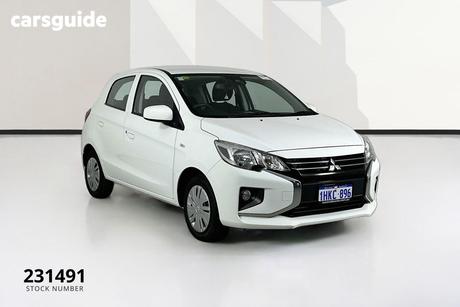 White 2021 Mitsubishi Mirage Hatchback Es