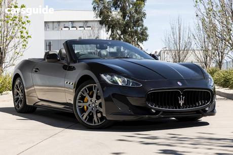 Black 2015 Maserati Grancabrio Convertible