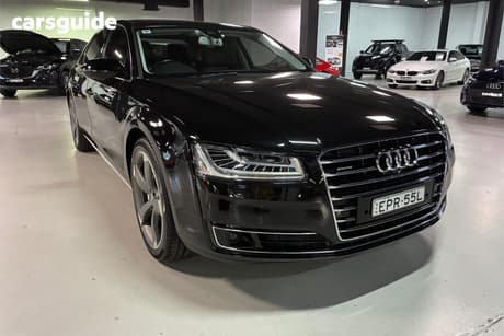 Black 2017 Audi A8 Sedan L 3.0 Tdi Quattro