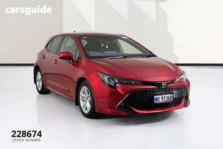 Red 2022 Toyota Corolla Hatchback Sx