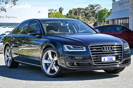 Blue 2016 Audi A8 Sedan 3.0 Tdi Quattro