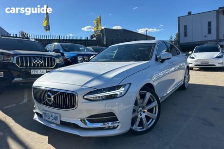 White 2017 Volvo S90 Sedan D5 Inscription