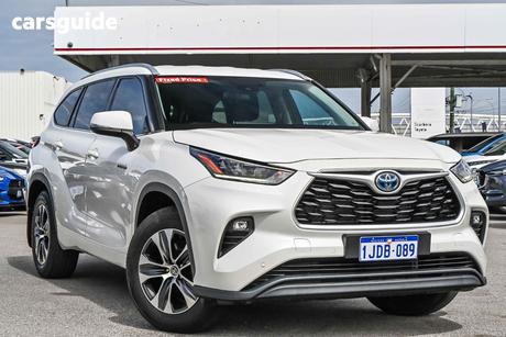 White 2021 Toyota Kluger Wagon Gxl Hybrid Awd