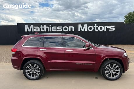 Red 2017 Jeep Grand Cherokee Wagon Overland (4X4)
